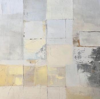 Small grid color abstract painting